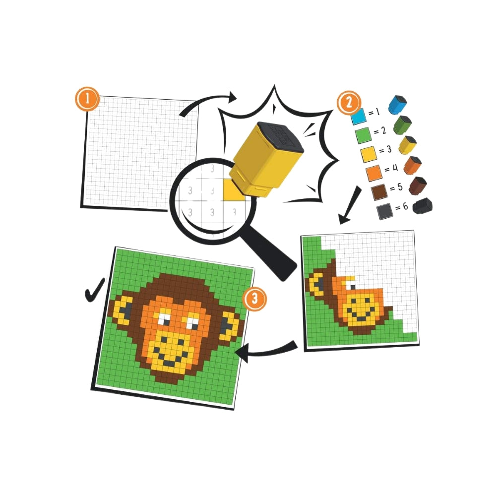 Trodat Pixel Stamp | Juego educativo y creativo para niños