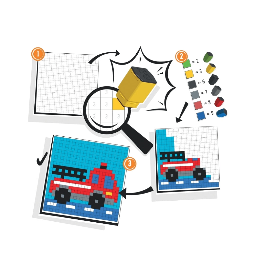 Trodat Pixel Stamp | Juego educativo y creativo para niños