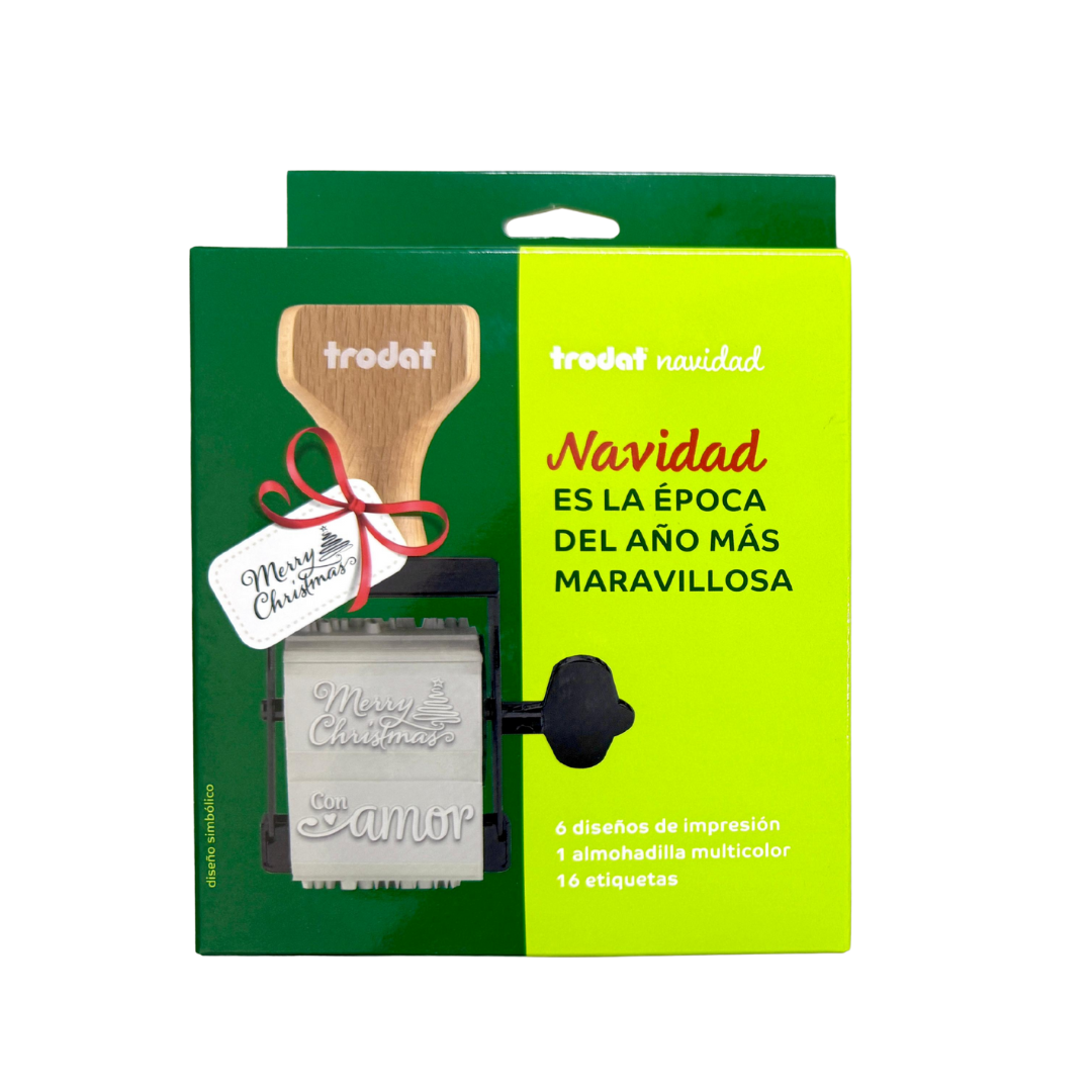 Trodat Creation – Sello con 6 Frases | Navidad • Hecho en casa • Cumpleaños