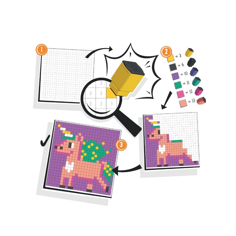 Trodat Pixel Stamp | Juego educativo y creativo para niños