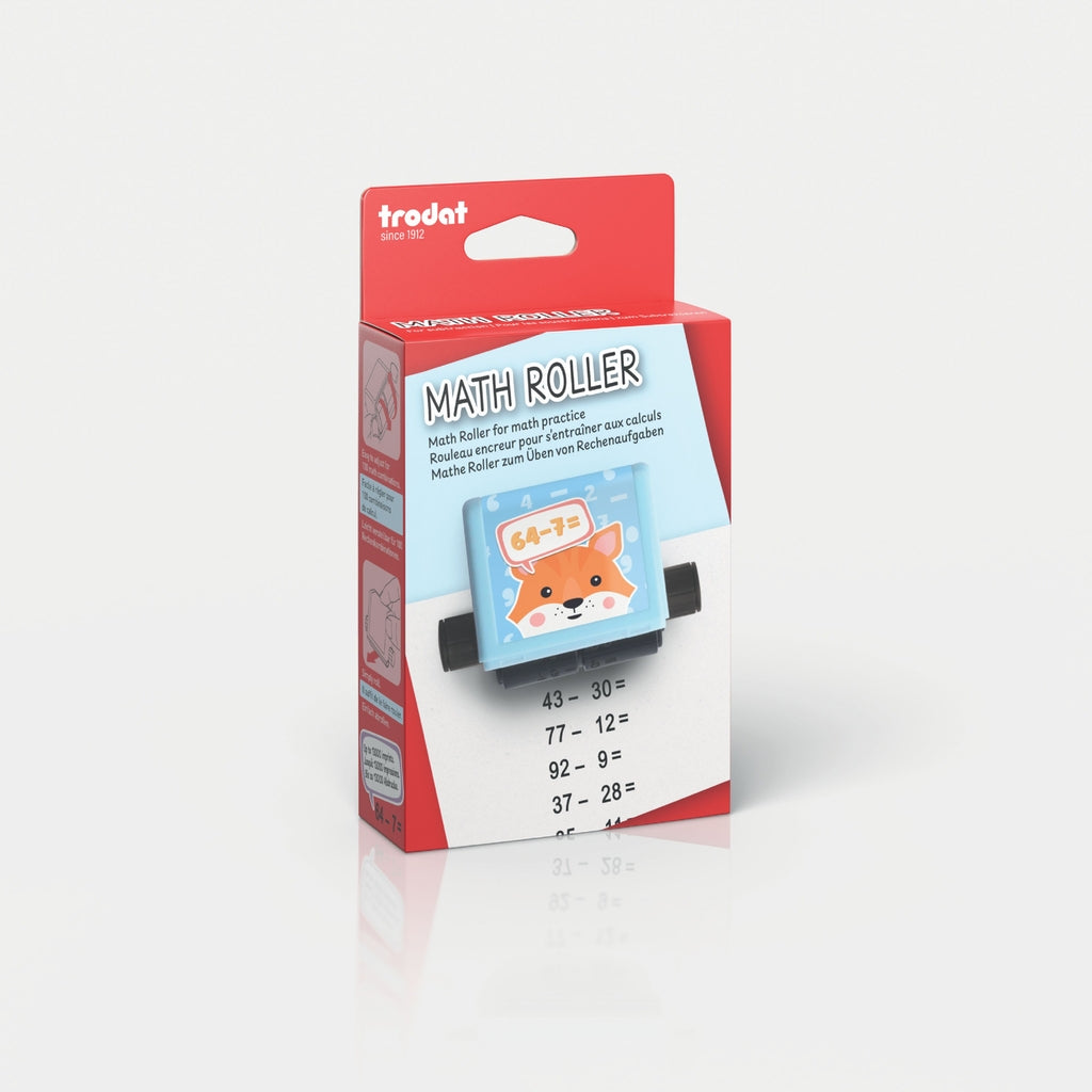 Trodat Math Roller Restas | Rodillo de Ejercicios para Niños