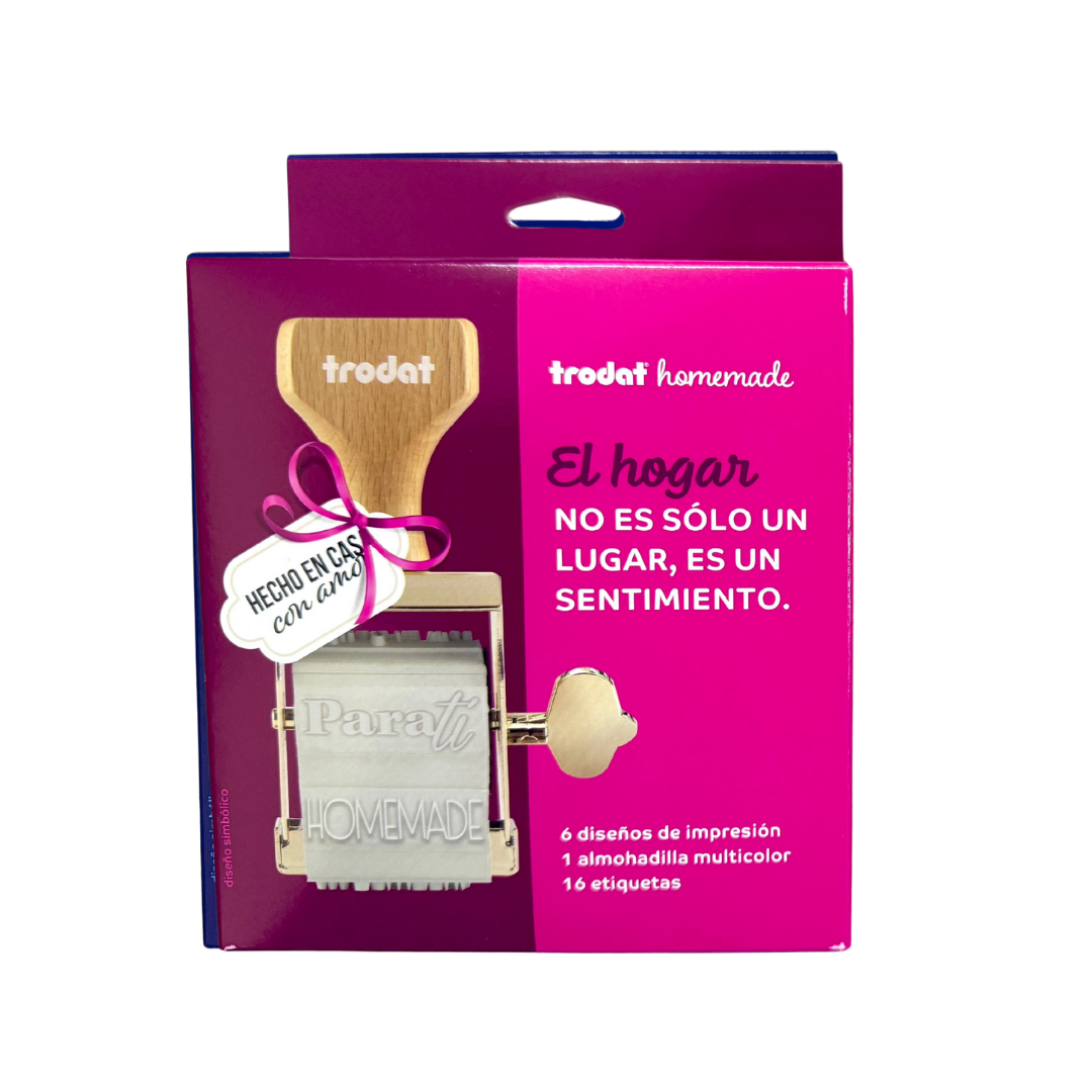 Trodat Creation – Sello con 6 Frases | Navidad • Hecho en casa • Cumpleaños