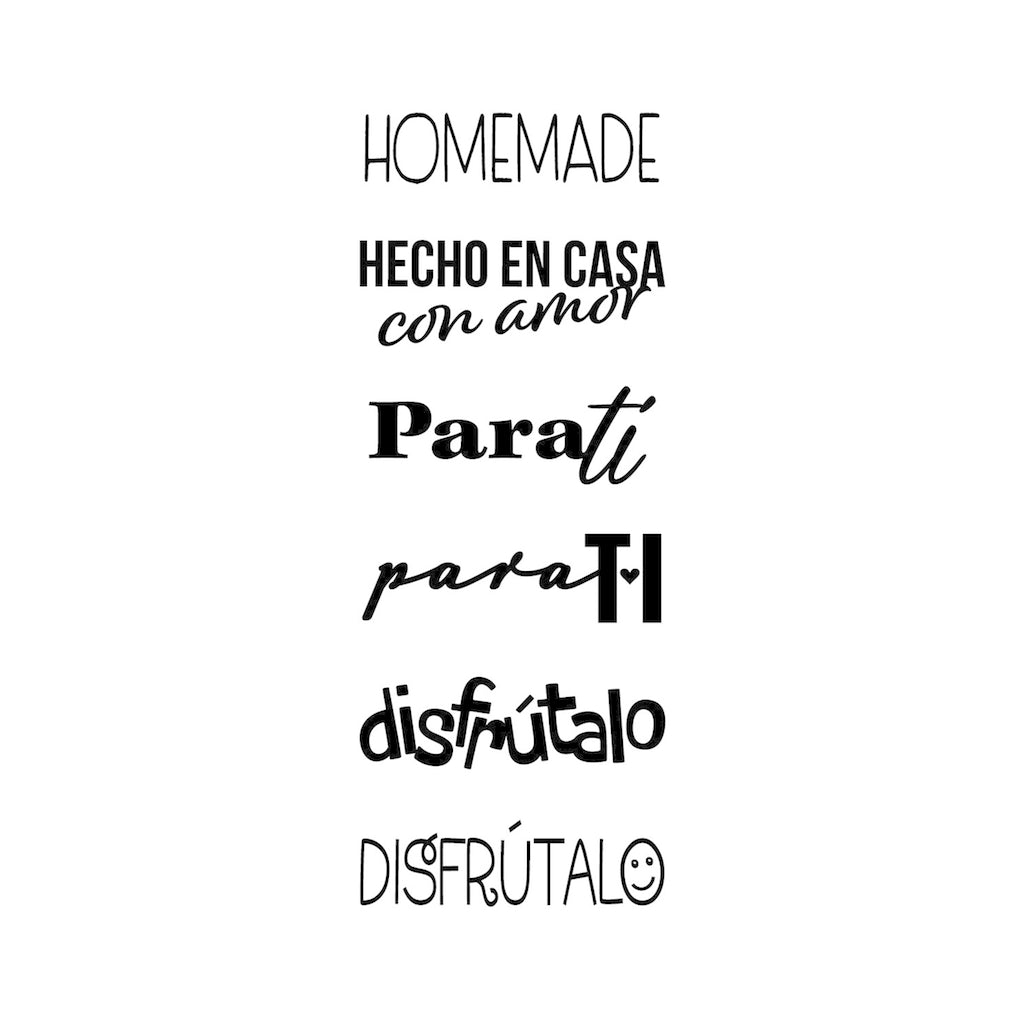 Trodat Creation – Sello con 6 Frases | Navidad • Hecho en casa • Cumpleaños