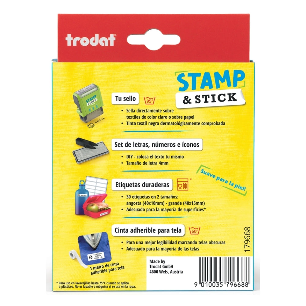 Sello para tela Stamp & Stick | Sello textil